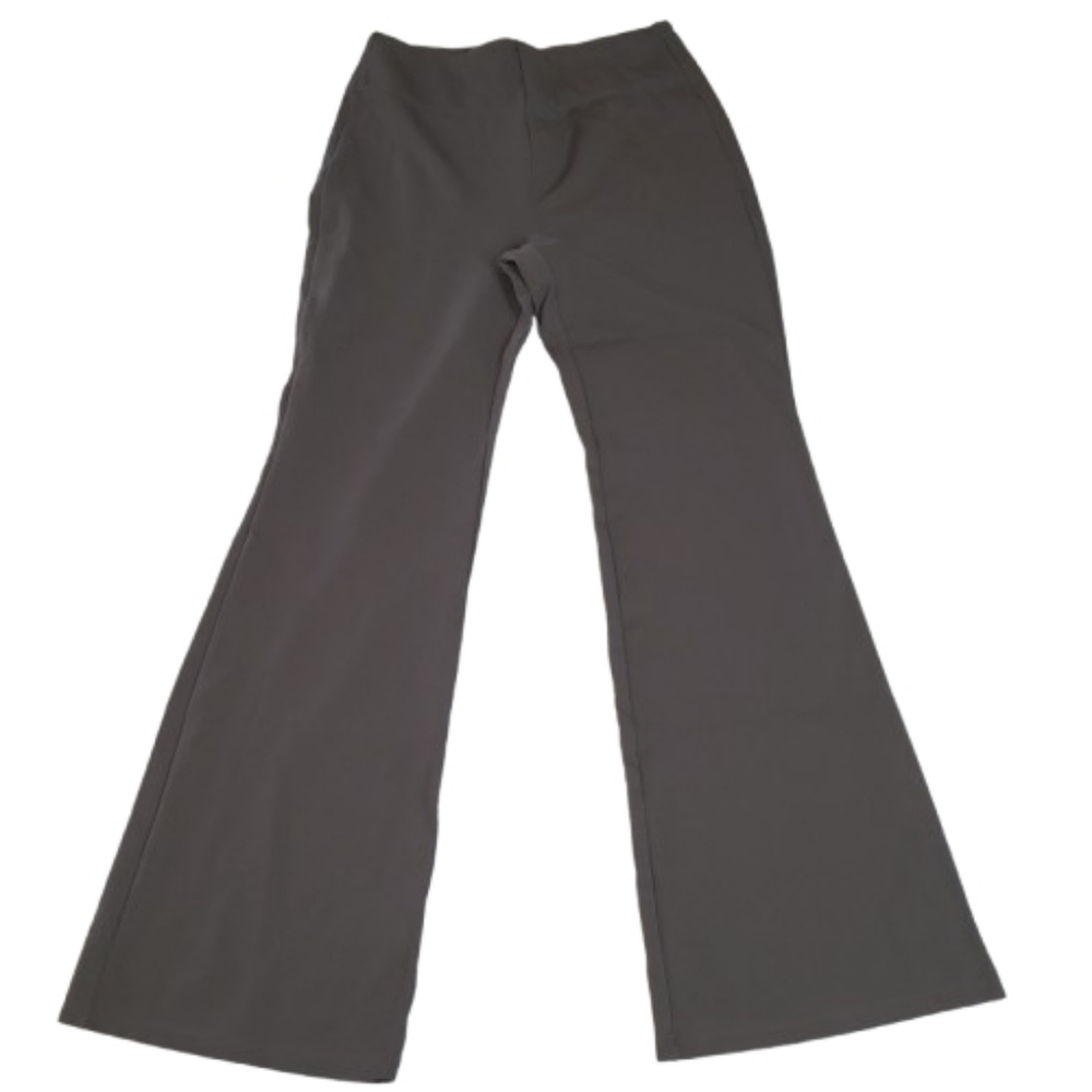 Halara Flex High Waisted Slight Flare Work Pant Pockets Gray‎ Stretch Size M